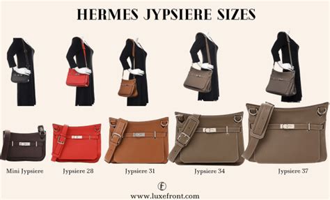 different sizes jypsiere hermes comparison|Hermes jypsiere street style.